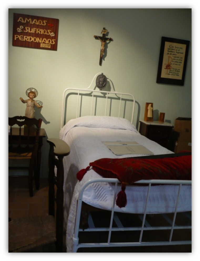 Habitación donde falleció María Güell